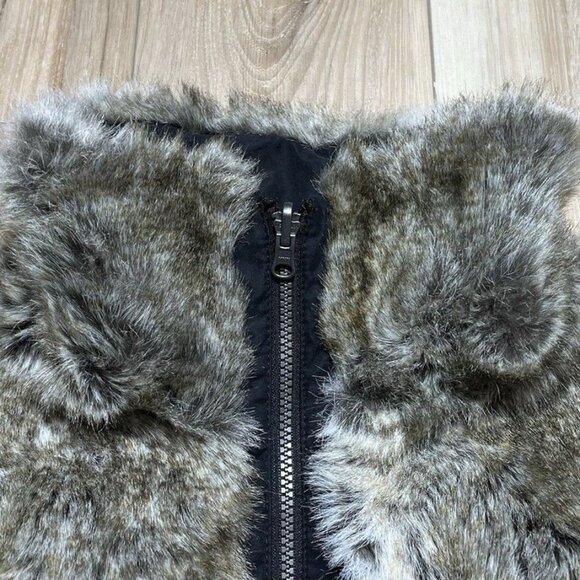 NWT Weatherproof Black Reversible Faux Fur Vest- Women Size Large - Picture 12 of 16